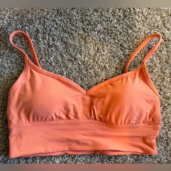 Lululemon Align sweetheart bra size 10 a/b cup color Coral Kiss - Picture 2 of 3